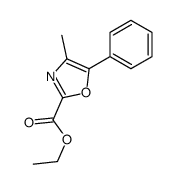ethyl 4-methyl-5-phenyl-1,3-oxazole-2-carboxylate结构式