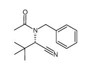 (S)-N-benzyl-N-(1-cyano-2,2-dimethylpropyl)acetamide结构式