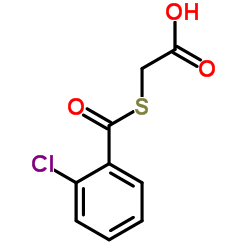 [(2-Chlorobenzoyl)sulfanyl]acetic acid Structure