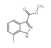 7-氟-1H-吲唑-3-甲酸甲酯结构式