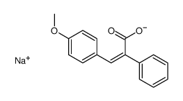 sodium [(4-methoxyphenyl)methylene]phenylacetate结构式