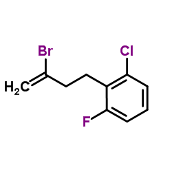 2-(3-Bromo-3-buten-1-yl)-1-chloro-3-fluorobenzene Structure
