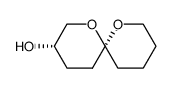(3S,6S)-(+)-3-hydroxy-1,7-dioxaspiro(5.5)undecane结构式