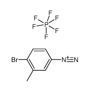 hexafluorophosphate de bromo-4-methyl-3-benzene diazonium Structure