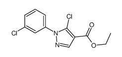 5-氯-1-(3-氯苯基)-1H-吡唑-4-羧酸乙酯结构式