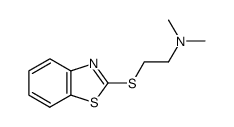2-(benzothiazol-2-ylthio)-N,N-dimethylethylamine Structure