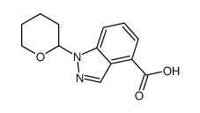 4-Carboxy-1-(tetrahydro-2H-pyran-2-yl)-1H-indazole, 2-(4-Carboxy-1H-indazol-1-yl)tetrahydro-2H-pyran Structure