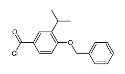 4-benzyloxy-3-isopropylbenzoyl chloride结构式