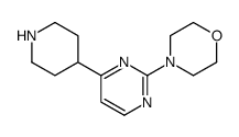 4-(4-哌啶-4-基-嘧啶-2-基)-吗啉结构式