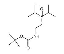 tert-butyl [2-(diisopropylphosphoryl)ethyl]carbamate结构式