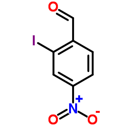 2-碘代-4-硝基苯甲醛结构式