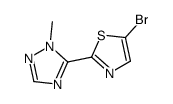 5-(5-溴噻唑-2-基)-1-甲基-1H-[1,2,4]三唑结构式