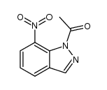 1-acetyl-7-nitro-1H-indazole结构式
