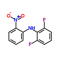 N-2-硝基苯基-2,6-二氟苯胺结构式