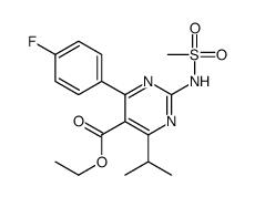 4-(4-氟苯基)-6-异丙基-2-(N-甲基磺酰胺基)嘧啶-5-羧酸乙酯结构式