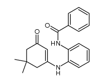 3-(2-benzoylaminoanilino)-5,5-dimethyl-2-cyclohexen-1-one Structure