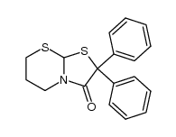 8,8-diphenyl-5,7-dithia-1-azabicyclo[4.3.0]nonan-9-one结构式
