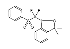 1-(difluoro(phenylsulfonyl)methyl)-3,3-dimethyl-1,3-dihydro-1l3-benzo[d][1,2]iodaoxole结构式