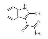 2-(2-methyl-1H-indol-3-yl)-2-oxo-acetamide结构式