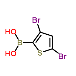 (3,5-Dibromothiophen-2-yl)boronic acid Structure
