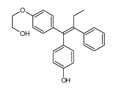 4-[(Z)-1-[4-(2-hydroxyethoxy)phenyl]-2-phenylbut-1-enyl]phenol Structure