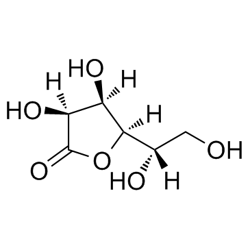 L-古洛糖酸-gamma-内酯结构式