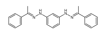 1,3-bis-(1-phenyl-ethylidenehydrazino)-benzene结构式