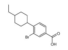 3-溴-4-(4-乙基环己基)苯甲酸结构式