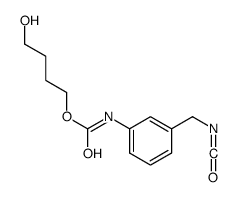 4-hydroxybutyl N-[3-(isocyanatomethyl)phenyl]carbamate Structure