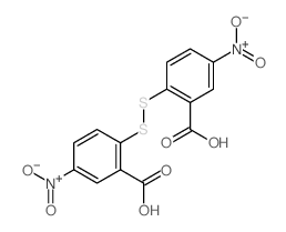 Benzoic acid,2,2'-dithiobis[5-nitro- Structure