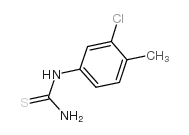 3-氯-4-甲基苯基硫脲结构式
