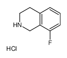 8-氟-1,2,3,4-四氢异喹啉盐酸盐结构式