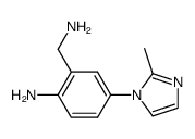 4-(2-methyl-1H-imidazol-1-yl)-2-aminomethylaniline结构式