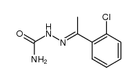 1-(2-chloro-phenyl)-ethanone semicarbazone Structure