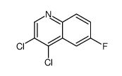 3,4-Dichloro-6-fluoroquinoline Structure
