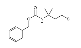 benzyl 4-mercapto-2-methylbutan-2-ylcarbamate结构式