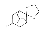 5-fluoro-2-adamantanone ethylene ketal结构式