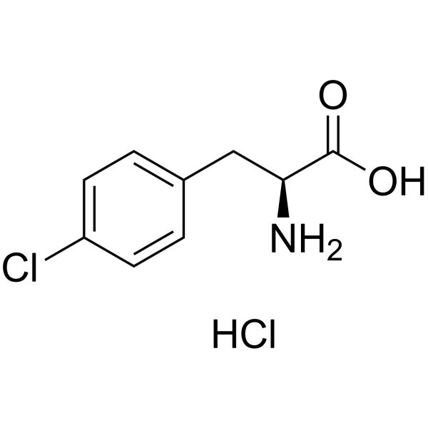 4-chloro-l-phenylalanine hcl structure