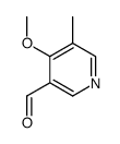 3-Pyridinecarboxaldehyde, 4-methoxy-5-methyl- (9CI)结构式