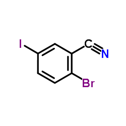 2-溴-5-碘苯腈结构式
