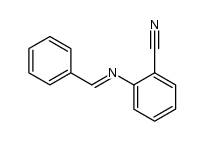 2-[(benzylidene)amino]benzonitrile Structure
