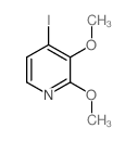 4-碘-2,3-二甲氧基吡啶结构式