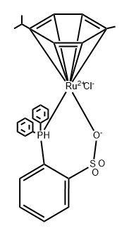 [Ru(p-cymene)(O-DPPBS)Cl] Structure