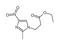 ethyl 3-(2-methyl-4-nitroimidazol-1-yl)propanoate结构式