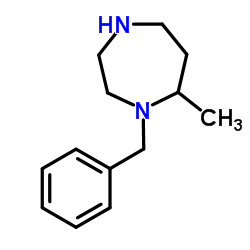 六氢-7-甲基-1-(苯甲基)-1H-1,4-二氮杂结构式