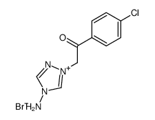 1-(4-chlorophenacyl)-4-amino-1H-1,2,4-triazolium bromide Structure