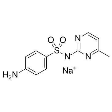 4-氨基-N-(4-甲基-2-嘧啶基)苯磺酰胺结构式