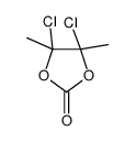 4,5-dichloro-4,5-dimethyl-1,3-dioxolan-2-one结构式