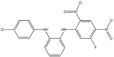 N1-(4-chlorophenyl)-N2-(5-fluoro-2,4-dinitrophenyl)benzene-1,2-diamine Structure