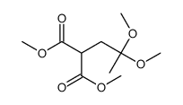 dimethyl 2-(2,2-dimethoxypropyl)propanedioate结构式